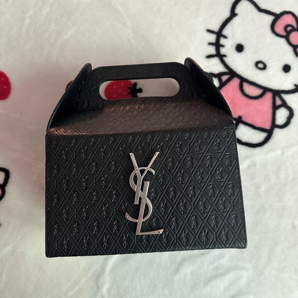 Ysl take away box bag black